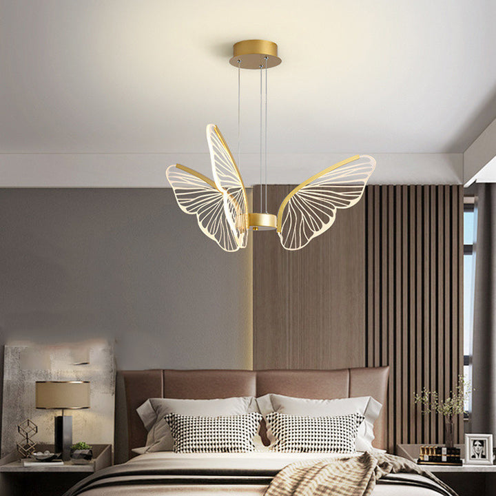 Zeitgenössische kreative Planet Runde Glas Eisen LED Pendelleuchte für Schlafzimmer 