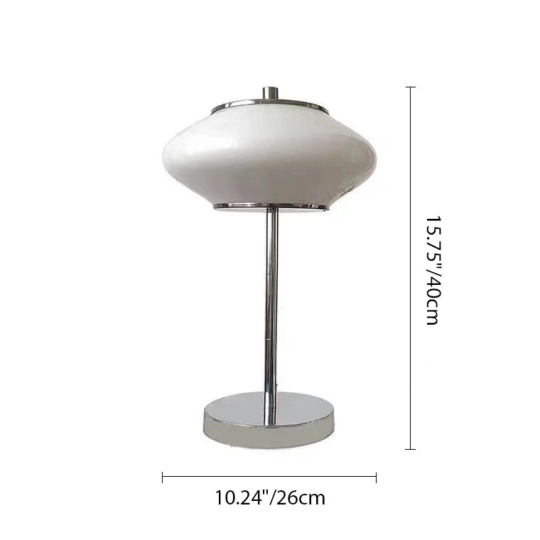 Moderne Tischlampe im UFO-Design aus Eisen und Glas mit LED für das Wohnzimmer 