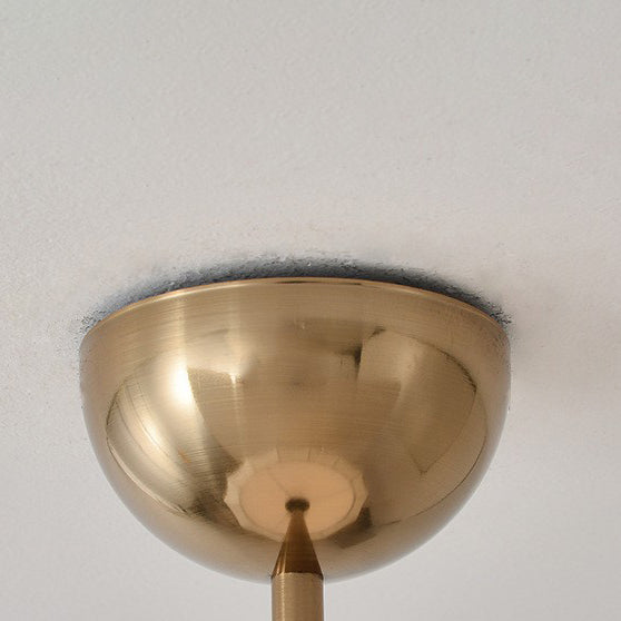 Traditionelle französische Kuppel Rund Blumenform Holz Eisenrahmen Stoff 4/5- Licht Pendelleuchte Für Wohnzimmer 