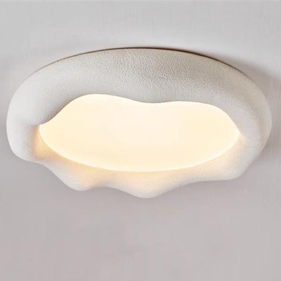 Zeitgenössische nordische Wolkenform Eisen Fiberglas Acryl LED Deckenleuchte für Schlafzimmer 