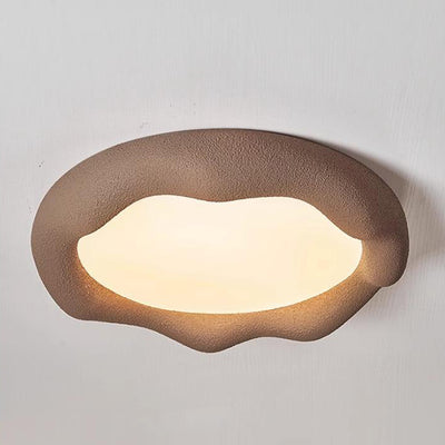 Zeitgenössische nordische Wolkenform Eisen Fiberglas Acryl LED Deckenleuchte für Schlafzimmer 