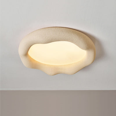 Zeitgenössische nordische Wolkenform Eisen Fiberglas Acryl LED Deckenleuchte für Schlafzimmer 