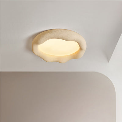 Zeitgenössische nordische Wolkenform Eisen Fiberglas Acryl LED Deckenleuchte für Schlafzimmer 