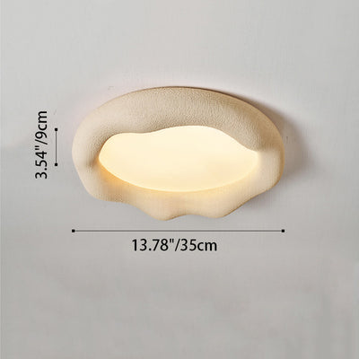 Zeitgenössische nordische Wolkenform Eisen Fiberglas Acryl LED Deckenleuchte für Schlafzimmer 