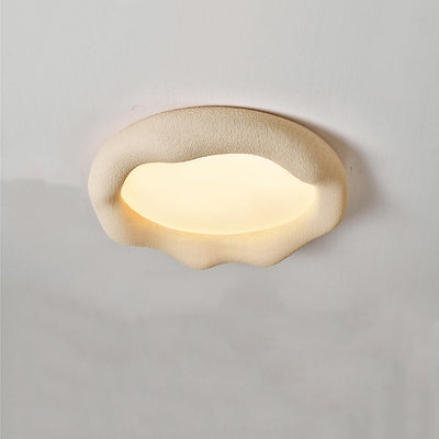 Zeitgenössische nordische Wolkenform Eisen Fiberglas Acryl LED Deckenleuchte für Schlafzimmer 