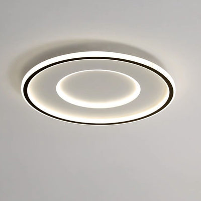 Luz de techo LED empotrada redonda minimalista moderna de acrílico y hierro para dormitorio 