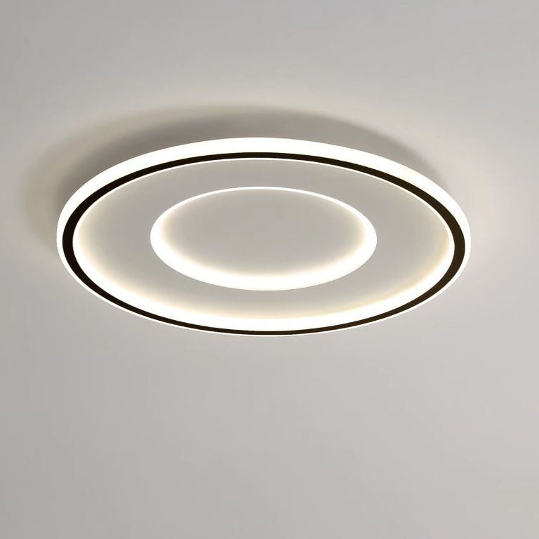 Luz de techo LED empotrada redonda minimalista moderna de acrílico y hierro para dormitorio 