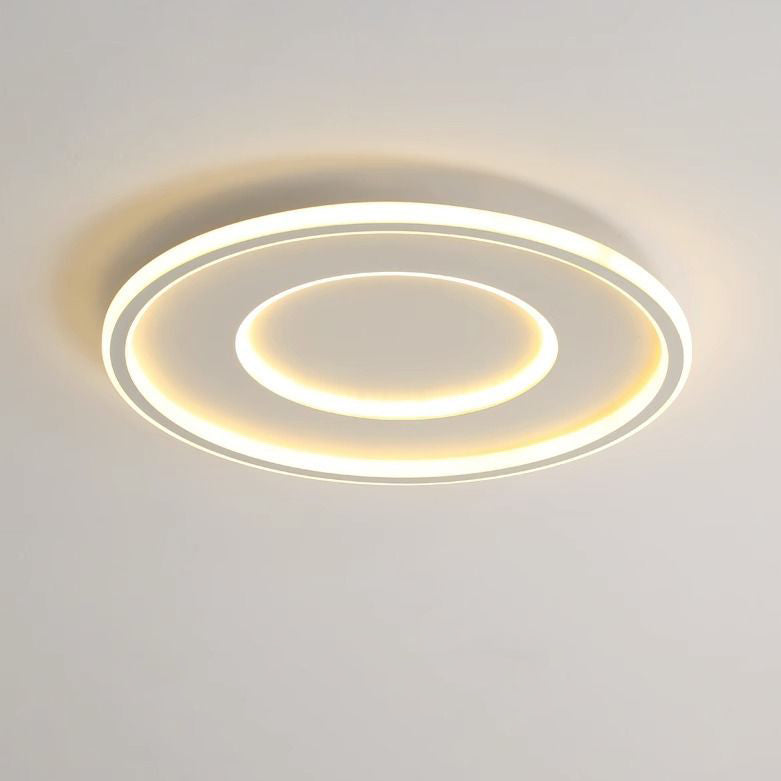 Luz de techo LED empotrada redonda minimalista moderna de acrílico y hierro para dormitorio 