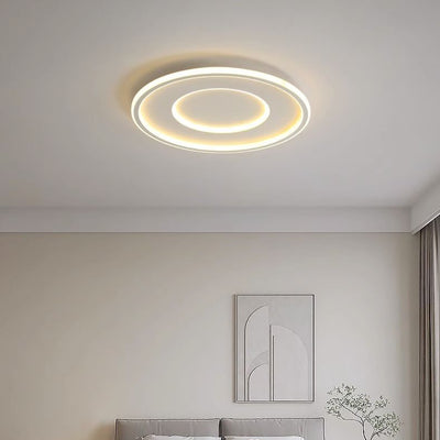 Luz de techo LED empotrada redonda minimalista moderna de acrílico y hierro para dormitorio 