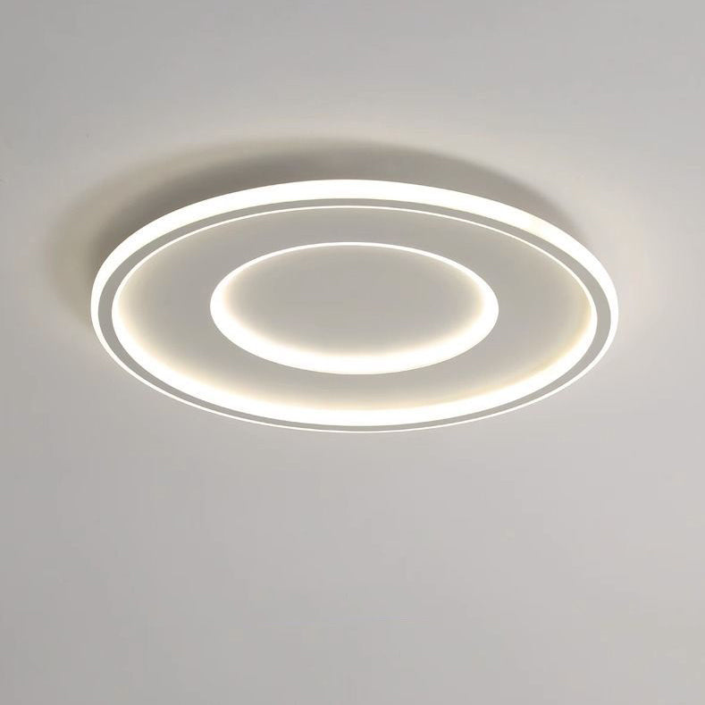 Luz de techo LED empotrada redonda minimalista moderna de acrílico y hierro para dormitorio 