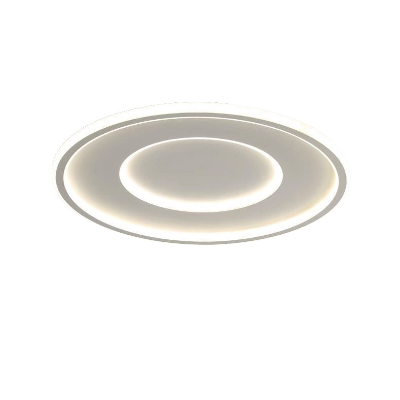 Luz de techo LED empotrada redonda minimalista moderna de acrílico y hierro para dormitorio 