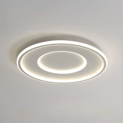 Luz de techo LED empotrada redonda minimalista moderna de acrílico y hierro para dormitorio 
