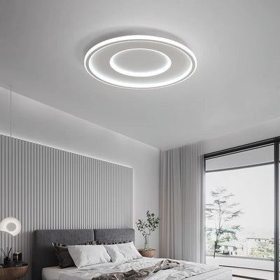 Luz de techo LED empotrada redonda minimalista moderna de acrílico y hierro para dormitorio 