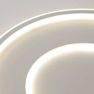Luz de techo LED empotrada redonda minimalista moderna de acrílico y hierro para dormitorio 