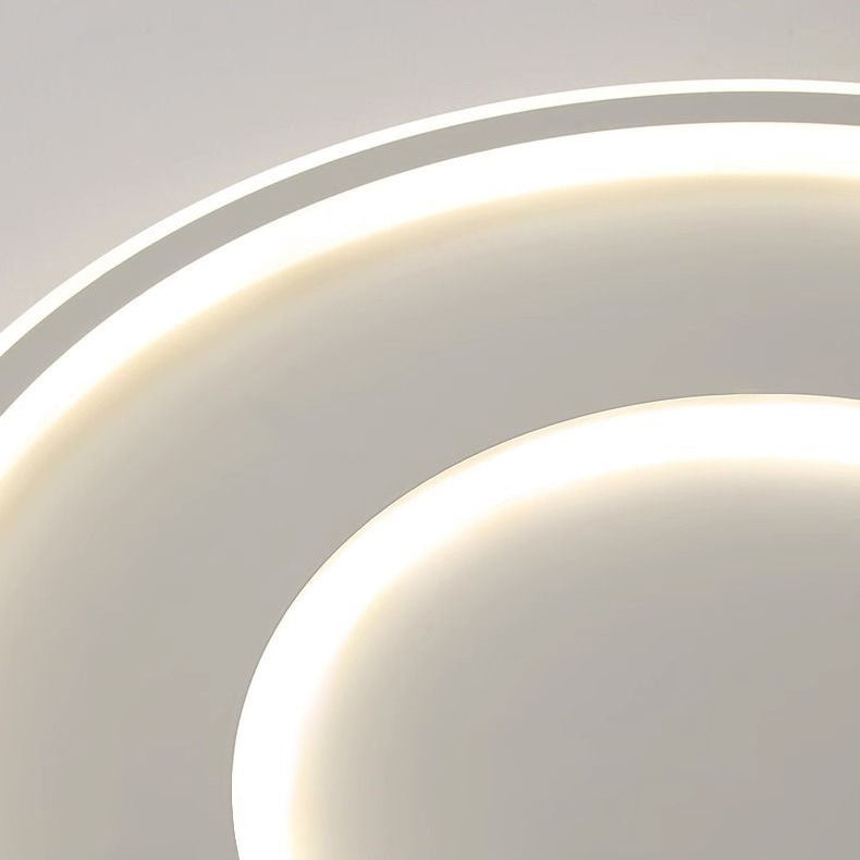Luz de techo LED empotrada redonda minimalista moderna de acrílico y hierro para dormitorio 