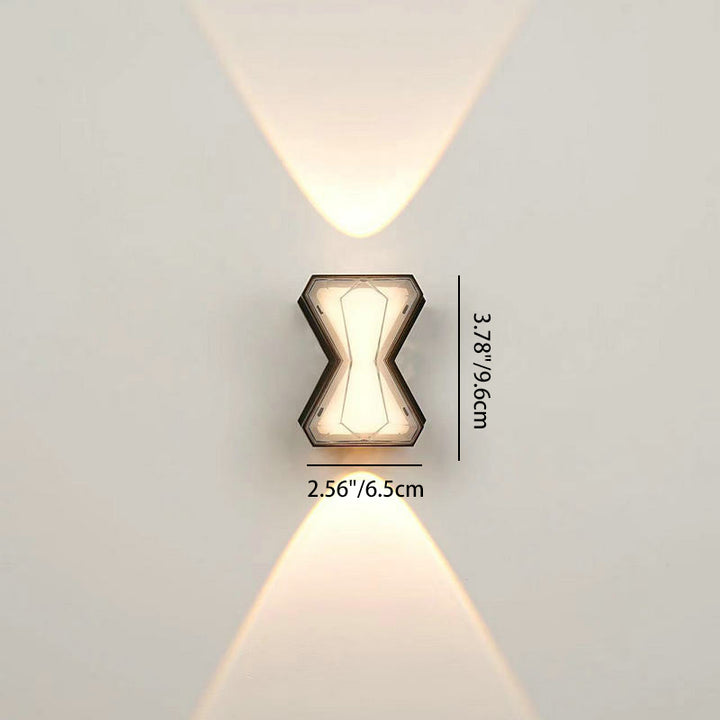 Contemporary Creative Aluminum PC Up Down LED Wall Sconce Lamp For Bedroom