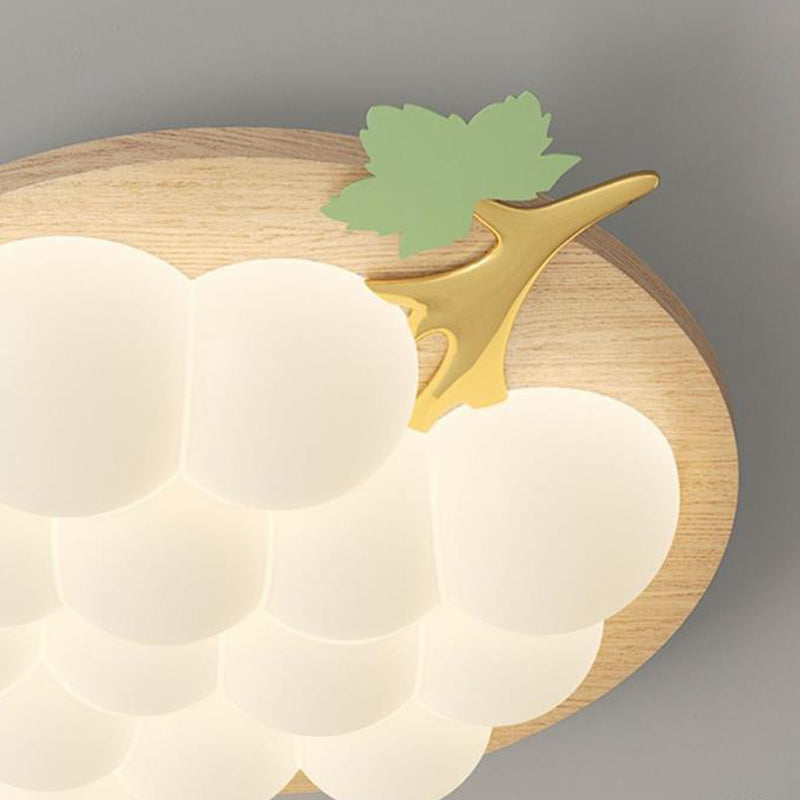 Zeitgenössische kreative Kindertrauben-Eisen-PE-LED-Deckenleuchte für das Schlafzimmer 