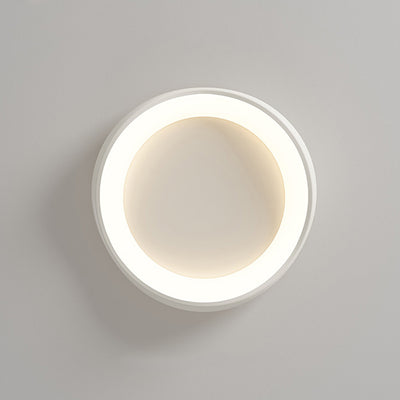 Modern Simplicity Irregular Round Iron Acrylic LED Flush Mount Ceiling Light For Bedroom