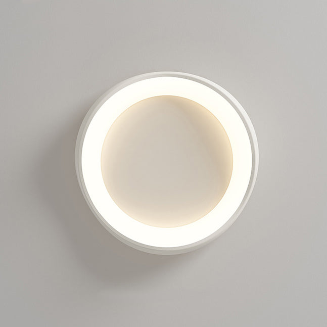 Modern Simplicity Irregular Round Iron Acrylic LED Flush Mount Ceiling Light For Bedroom