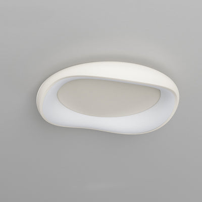 Modern Simplicity Irregular Round Iron Acrylic LED Flush Mount Ceiling Light For Bedroom
