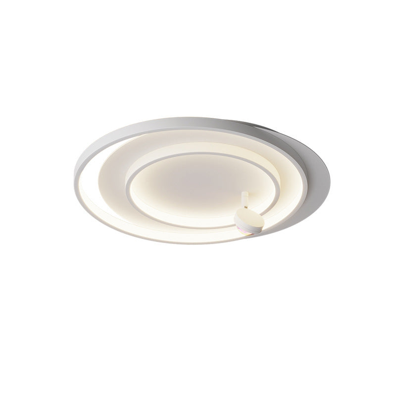Matériel créatif contemporain Aluminium Acrylique Ovale Spot rotatif Coucher de soleil LED Plafonnier encastré pour chambre 