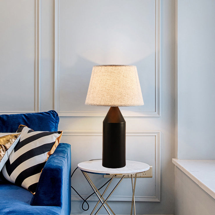 Lampe de table 1 lumière en tissu matériel forme de bouteille de vin créative contemporaine pour chambre 