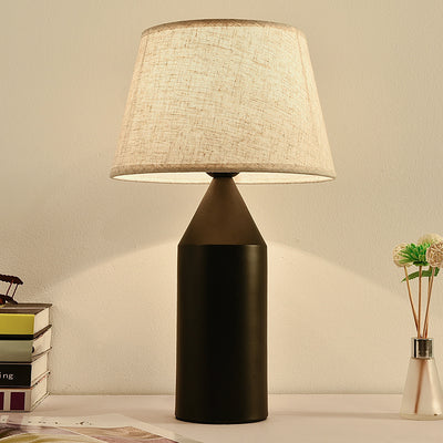 Lampe de table 1 lumière en tissu matériel forme de bouteille de vin créative contemporaine pour chambre 