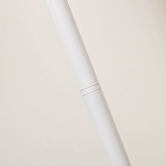 Modern Minimalist Drum Pleated Shape Iron Fabric 1-Light Standing Floor Lamp For Bedroom