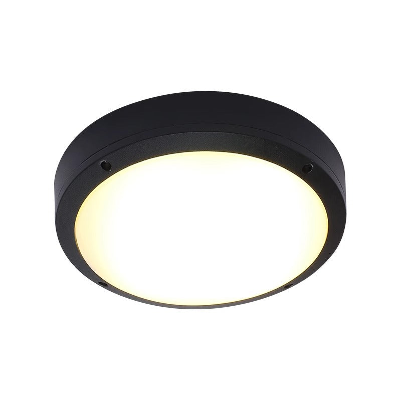 Lumière de plafond encastrée LED ronde en aluminium acrylique étanche moderne minimaliste pour jardin 