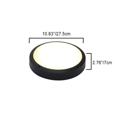 Lumière de plafond encastrée LED ronde en aluminium acrylique étanche moderne minimaliste pour jardin 