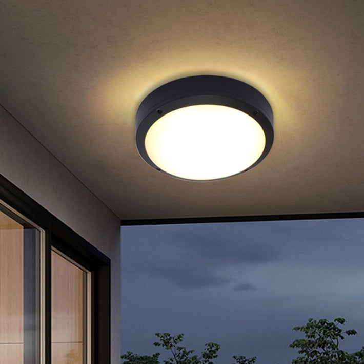 Lumière de plafond encastrée LED ronde en aluminium acrylique étanche moderne minimaliste pour jardin 