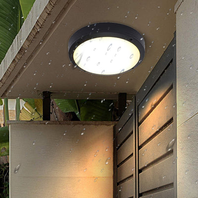 Lumière de plafond encastrée LED ronde en aluminium acrylique étanche moderne minimaliste pour jardin 