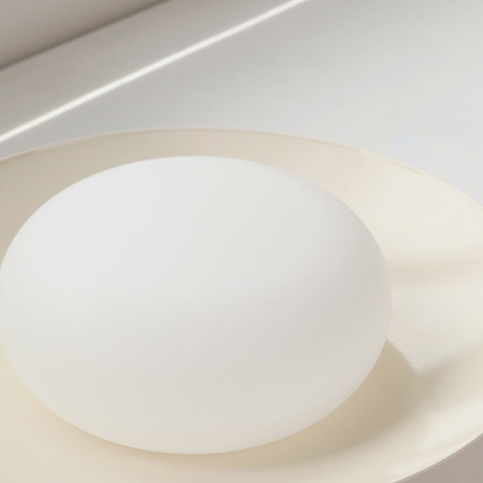 Luz de techo montada semi-empotrada LED acrílica de hierro redondo japonés tradicional para sala de estar 