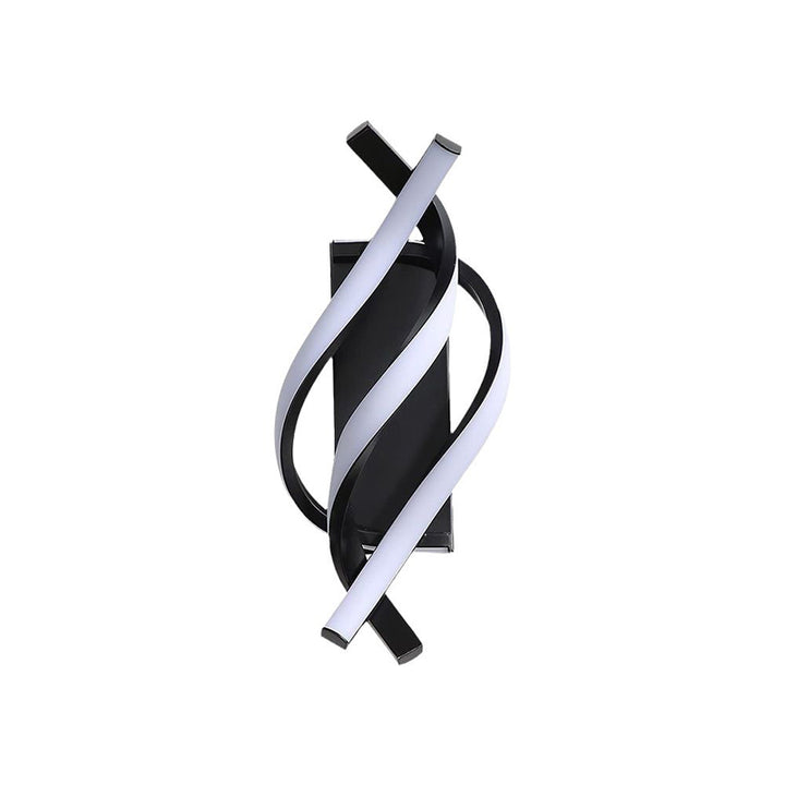 Applique Murale LED en Spirale Nordique Contemporaine en Fer et Silicone pour Chambre 