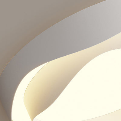 Plafonnier LED en fer et acrylique en forme de fleur crème de simplicité moderne pour chambre 