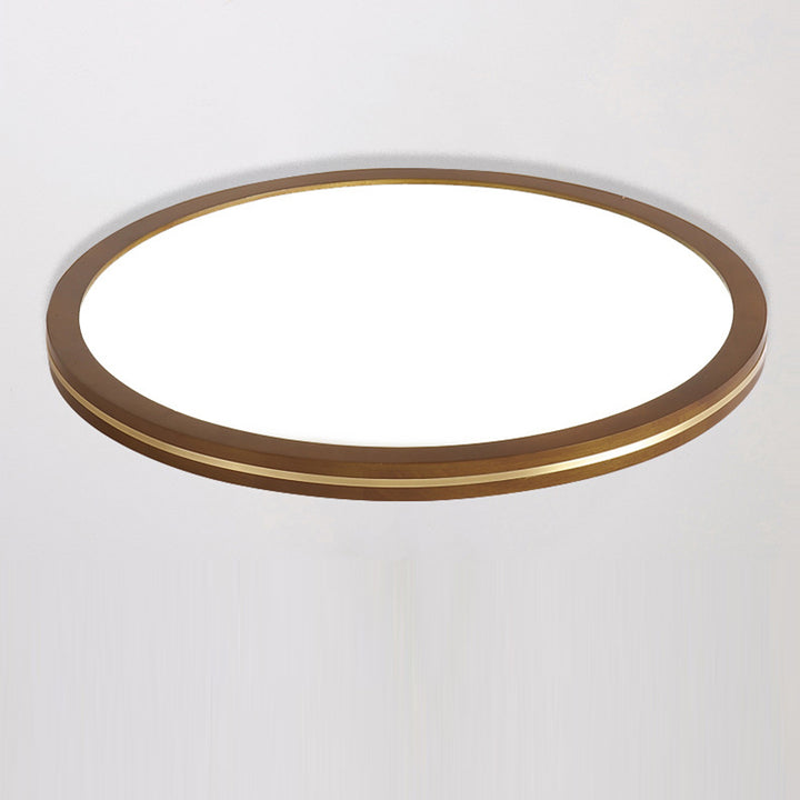 Moderne minimalistische runde quadratische rechteckige Holz-Acryl-LED-Deckenleuchte für das Wohnzimmer 