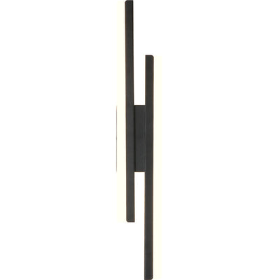 Contemporary Nordic Iron Aluminum Acrylic Asymmetrical Double Line LED Wall Sconce Lamp For Living Room