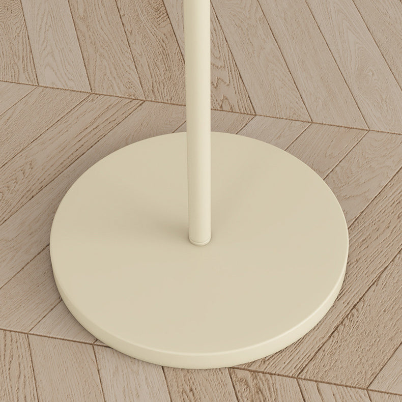 Lampe de sol moderne minimaliste en tissu plissé avec fer 1 lumière pour salon 