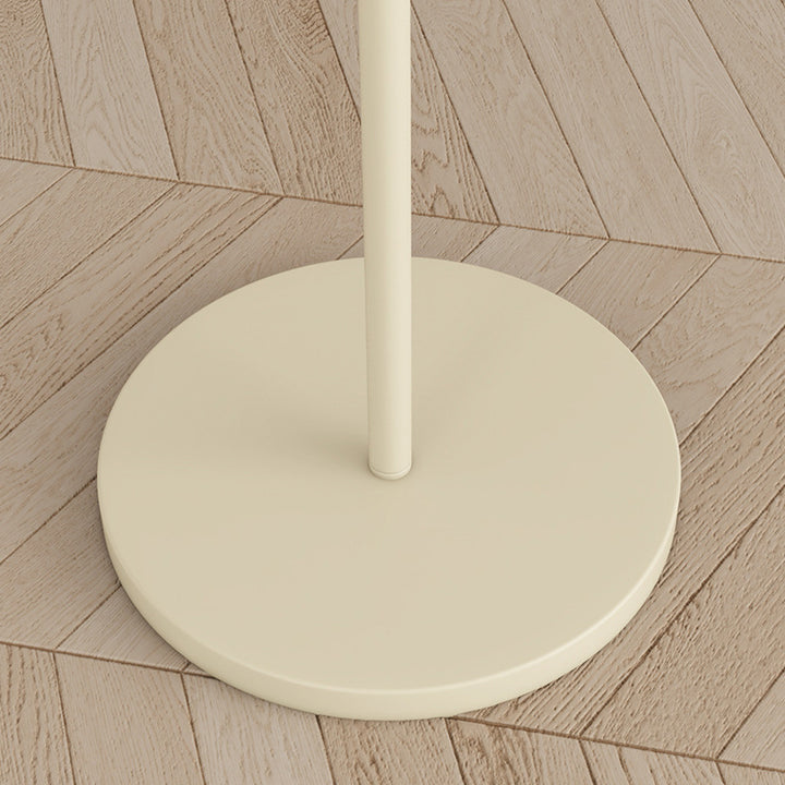 Lampe de sol moderne minimaliste en tissu plissé avec fer 1 lumière pour salon 