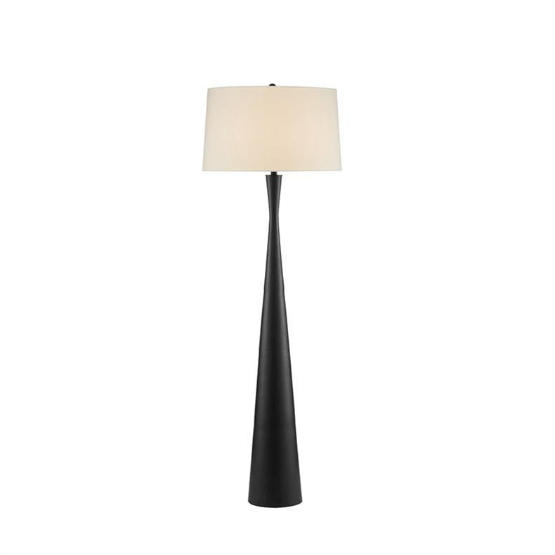 Zeitgenössische nordische Eisenstofftrommelform 1-Licht Stehende Stehlampe für Wohnzimmer 