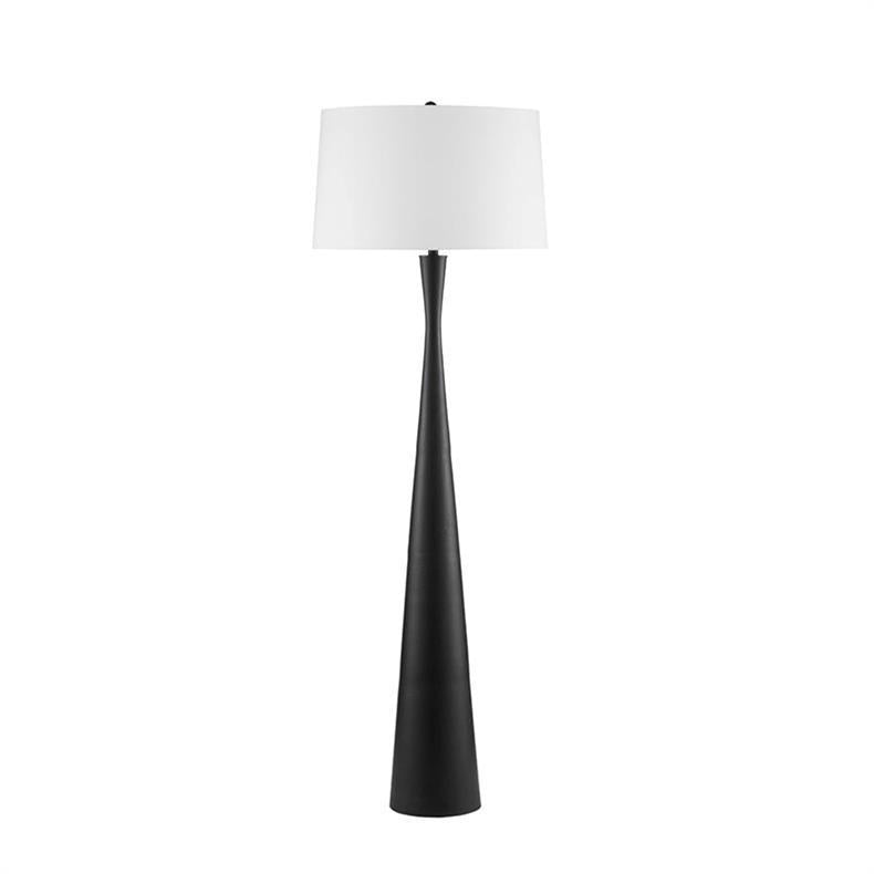 Zeitgenössische nordische Eisenstofftrommelform 1-Licht Stehende Stehlampe für Wohnzimmer 