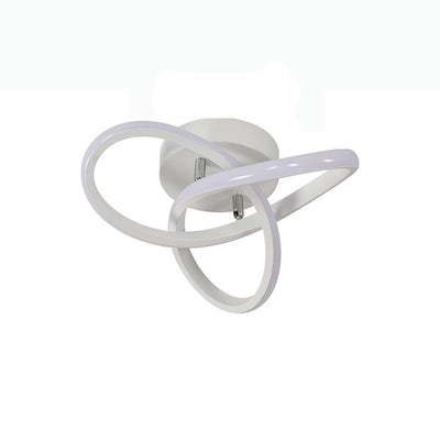 Contemporary Creative Floral Shape Iron PVC LED Semi-Flush Mount Ceiling Light For Hallway