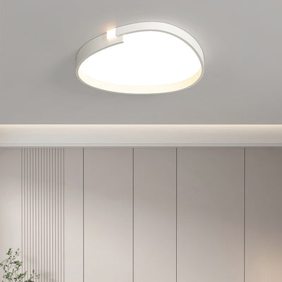 Contemporary Nordic Iron Acrylic Square Cloud Shade LED Flush Mount Ceiling Light For Living Room