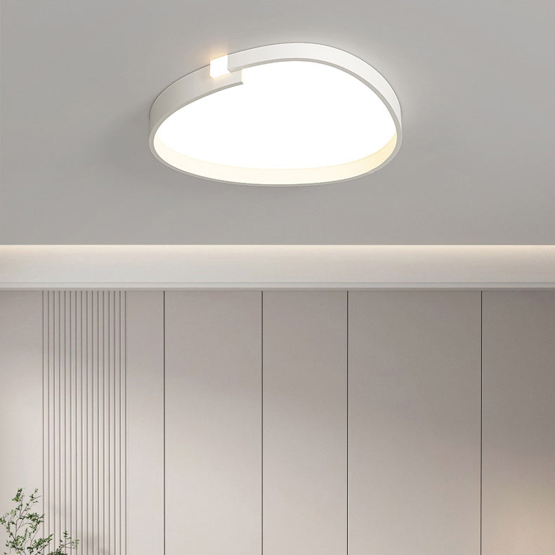 Contemporary Nordic Iron Acrylic Square Cloud Shade LED Flush Mount Ceiling Light For Living Room