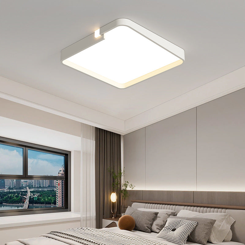 Contemporary Nordic Iron Acrylic Square Cloud Shade LED Flush Mount Ceiling Light For Living Room