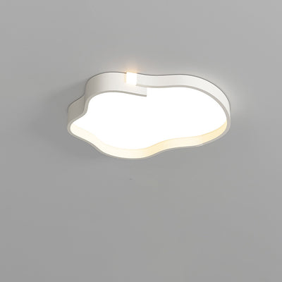 Contemporary Nordic Iron Acrylic Square Cloud Shade LED Flush Mount Ceiling Light For Living Room