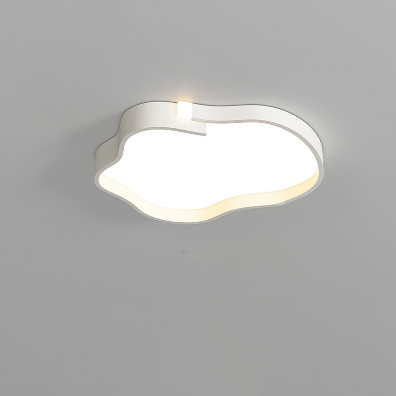 Contemporary Nordic Iron Acrylic Square Cloud Shade LED Flush Mount Ceiling Light For Living Room