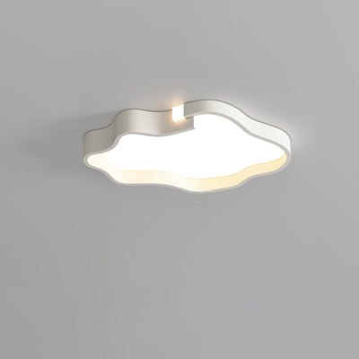 Contemporary Nordic Iron Acrylic Square Cloud Shade LED Flush Mount Ceiling Light For Living Room