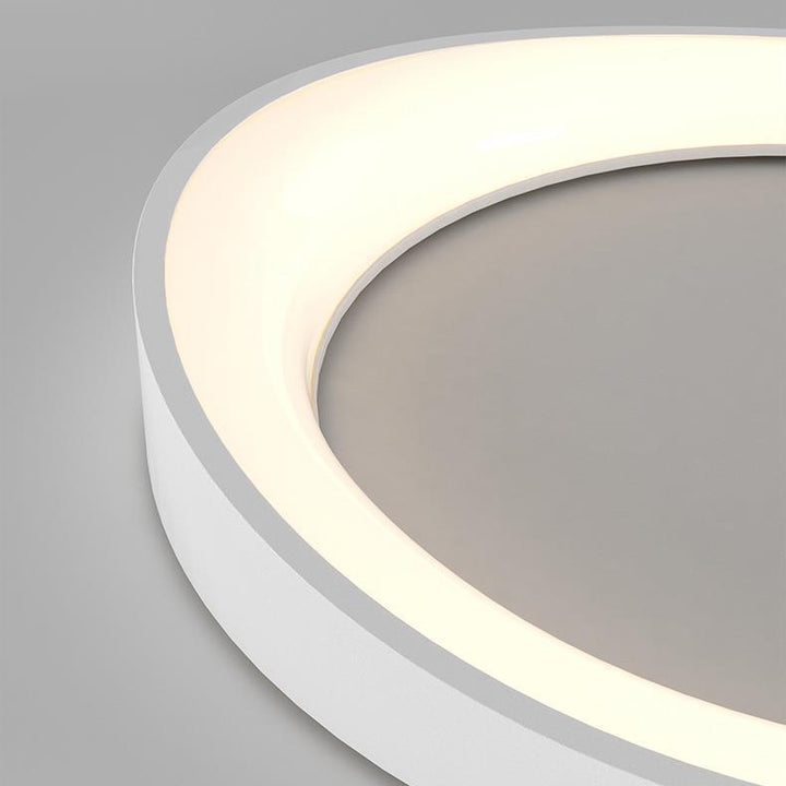 Lámpara de Araña LED de Hierro y Acrílico con Círculo Irregular de Simplicidad Moderna para Sala de Estar 