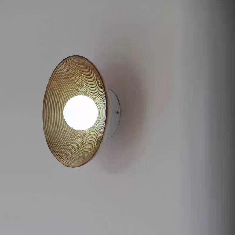 Applique murale 1 lumière en résine japonaise traditionnelle en forme d&